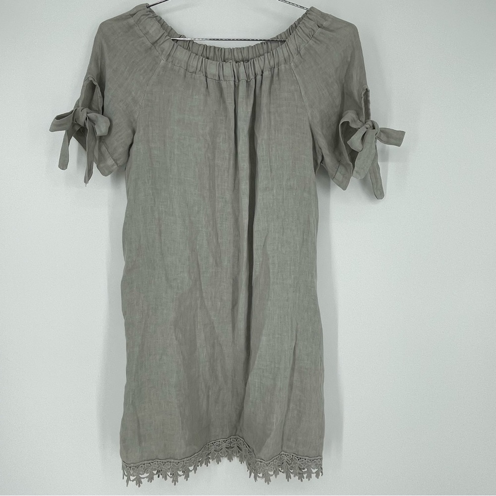 Lungo L'Arno 100% Linen Dress Sz medium